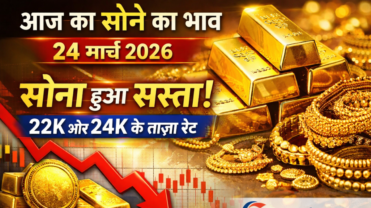 Gold Rate Today 24 March 2026 India gold price गिरावट